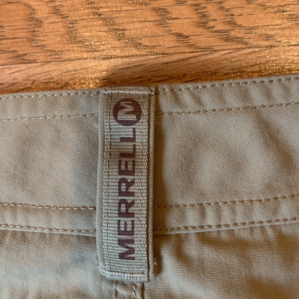 Merrell tan skirt/green shorts underneath mini skirt activewear skorts Size 8. - Picture 5 of 13